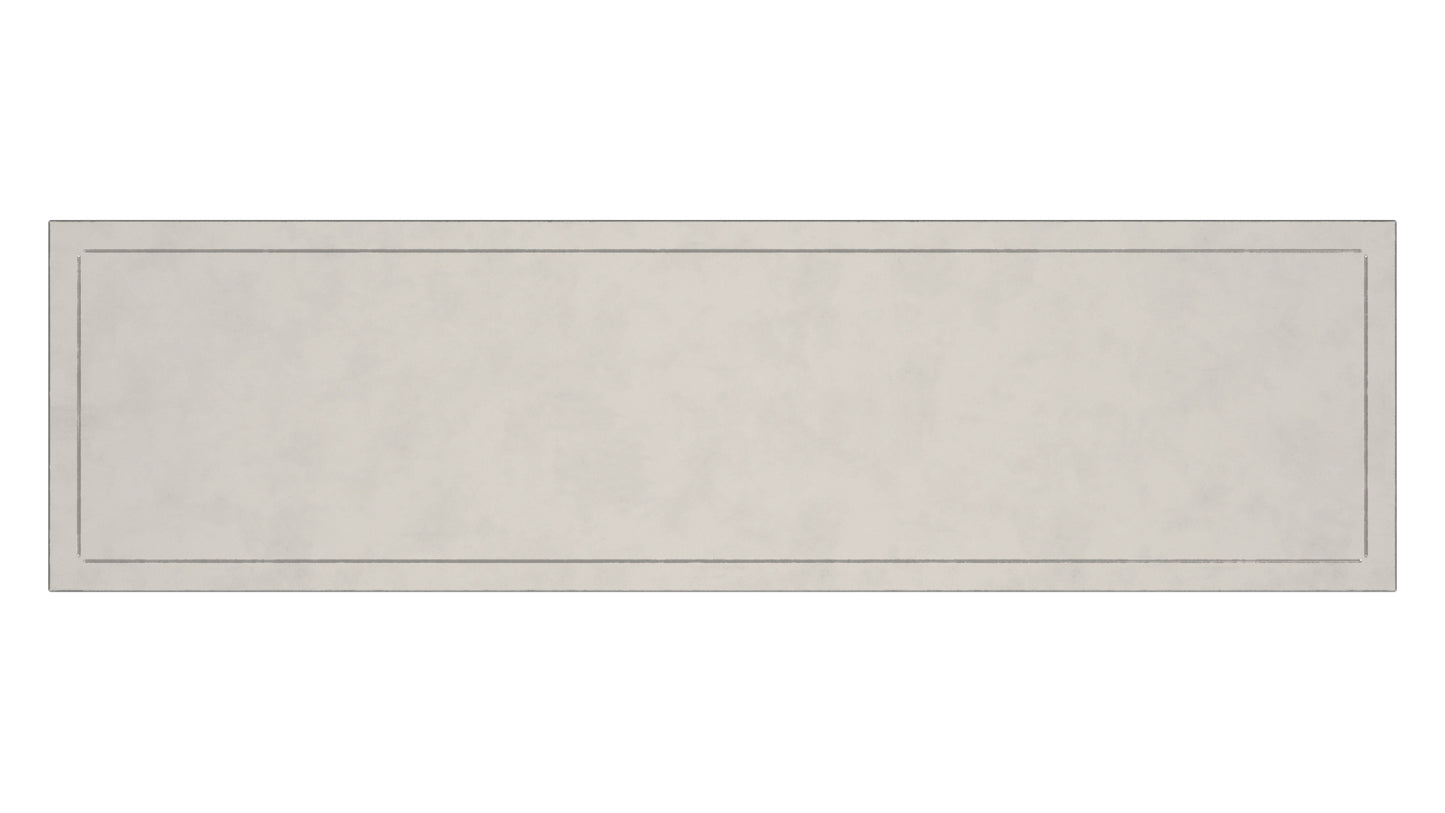 44" Silver Iron Bench