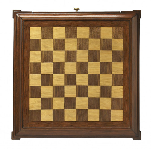 23" Brown Wood Square Coffee Table With Drawer