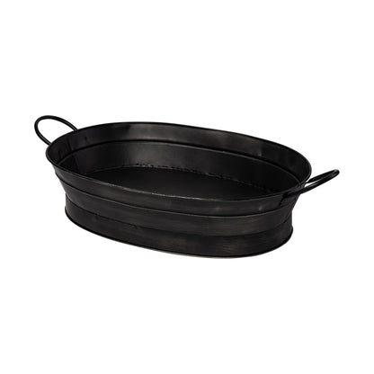 14" Black Metal Basket