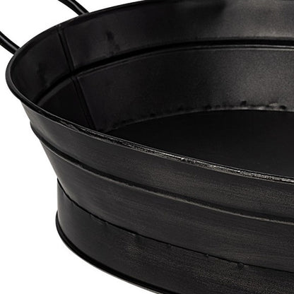 14" Black Metal Basket