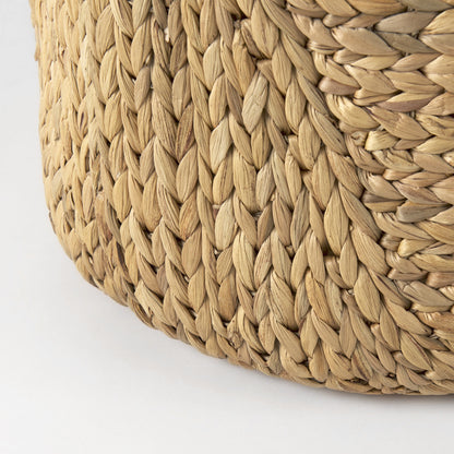 Set of Three Brown Wicker Basket