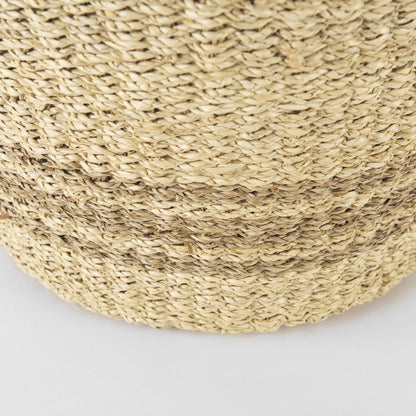 Set of Two Brown Wicker Basket