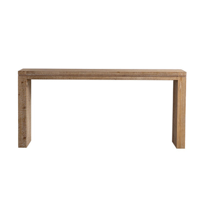 Console Table With Solid Wood For Living Room, Long Sofa Table Behind Couch, Retro Narrow Entryway Table For Hallway Foyer