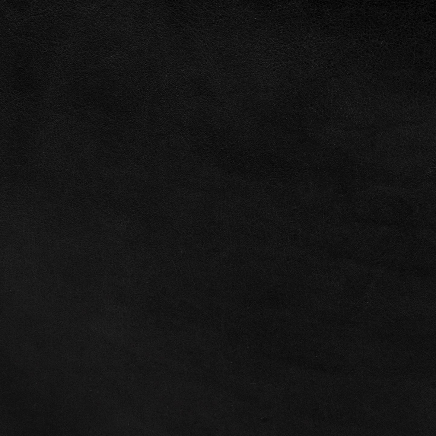 36" Black Faux Leather and Brown Footstool