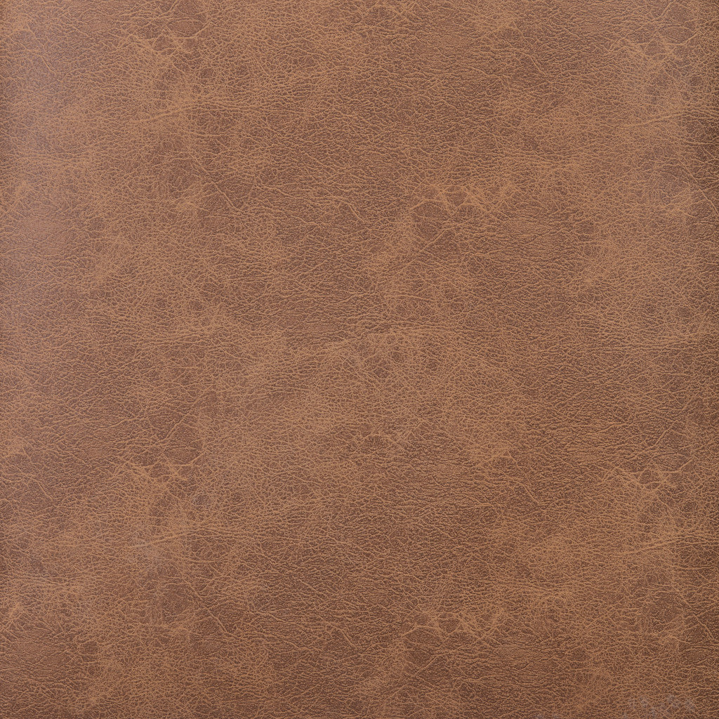 29" Brown And Black Faux Leather And Upholstered Arm Chair And Toss Pillow