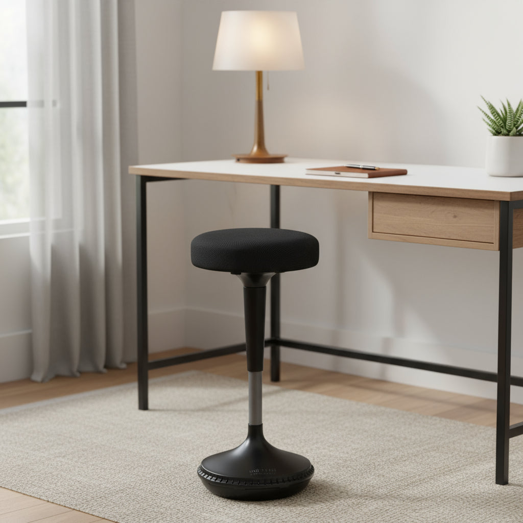 Black and Gray Adjustable Height Swivel Office Chair