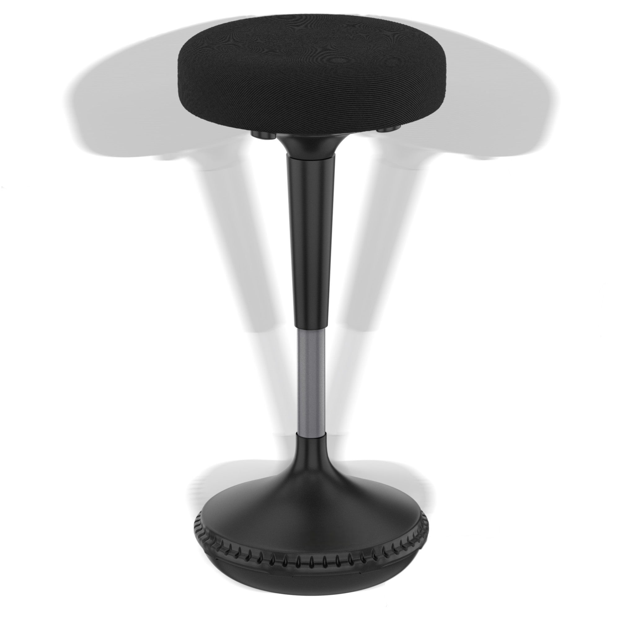 Black and Gray Adjustable Height Swivel Office Chair