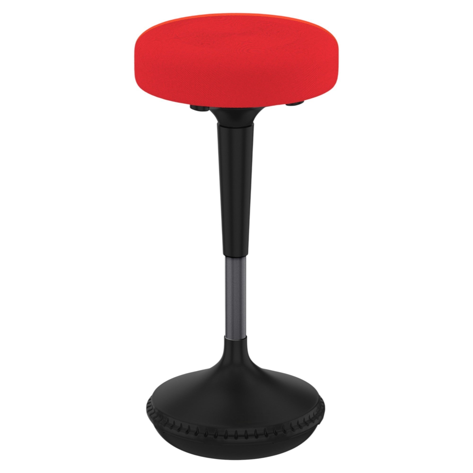 Red and Black Adjustable Height Swivel Office Chair