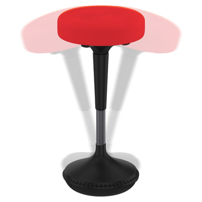 Red and Black Adjustable Height Swivel Office Chair