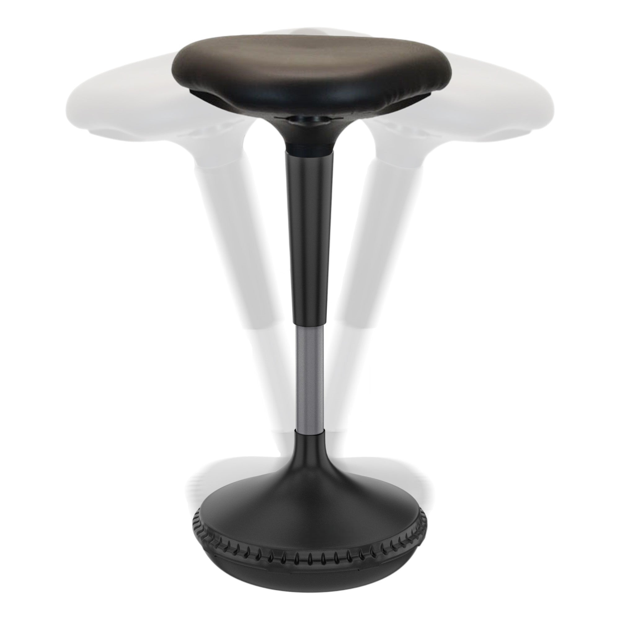 Black Adjustable Height Swivel Office Chair