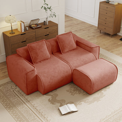 Streamlined Design Modular 2 Seat L Shape Sectional Sofa