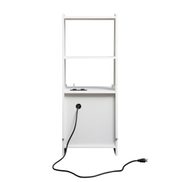 Nightstands Set Of 2, With Charging Station, Smart Nightstand With Night Light, Modern Night Stand With Bookshelf, Bedside Tables With Storage Cabinet For Bedroom,White