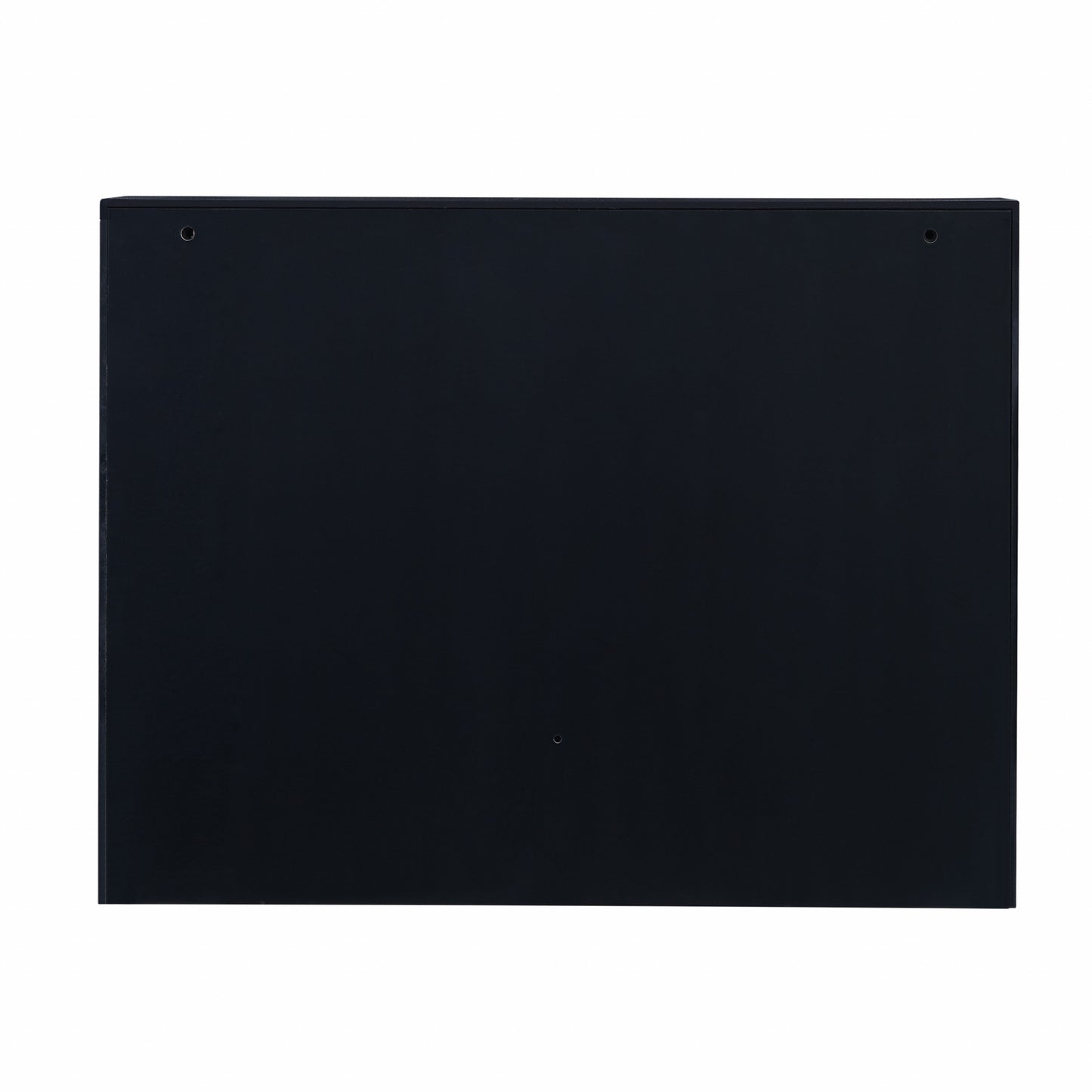26" Black Wood Wall Mounted Folding Floating Desk