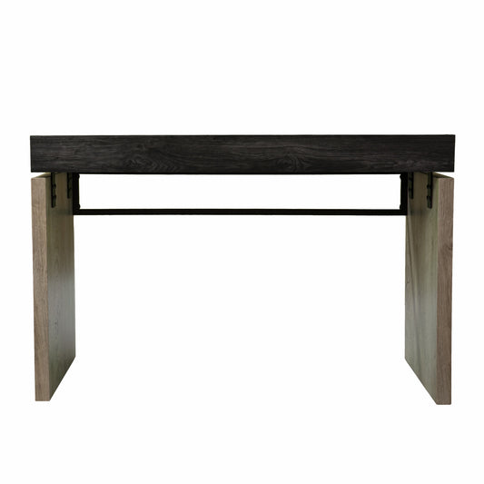 45" Black and Brown Writing Desk