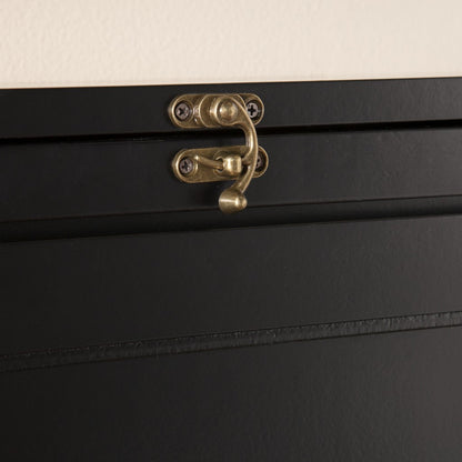 22" Black Secretary Desk