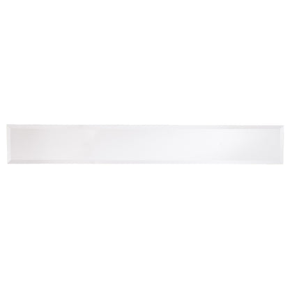 56" Silver and Gold Mirrored Glass Console Table