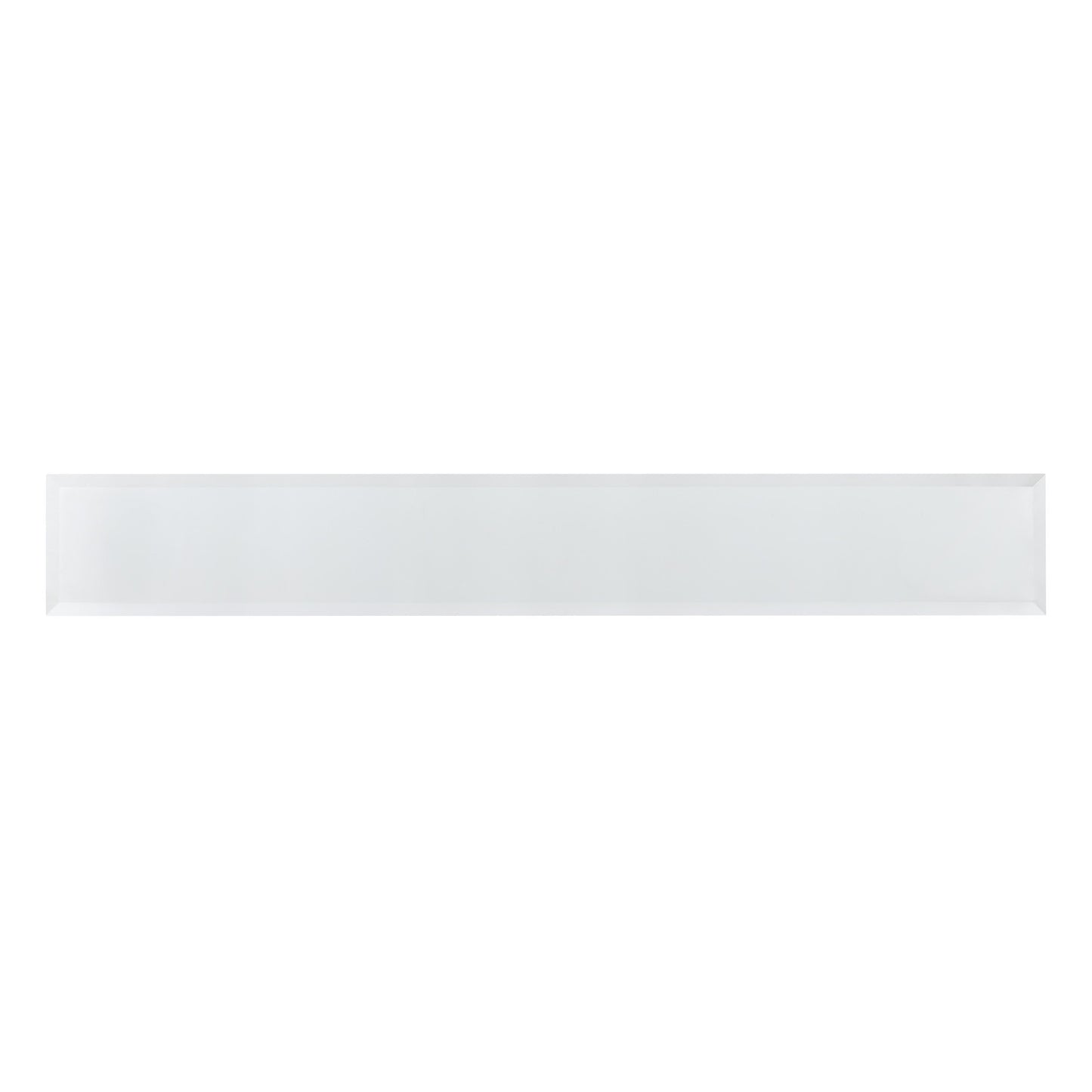 56" Silver and Gunmetal Mirrored Glass Console Table