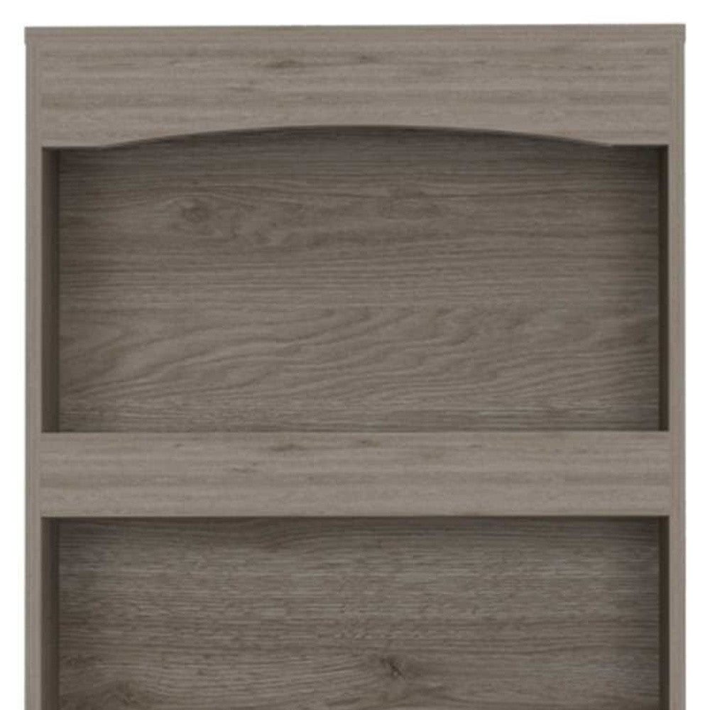 71" Three Tier Bookcase with Two doors