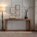 Console Table With Solid Wood For Living Room, Long Sofa Table Behind Couch, Retro Narrow Entryway Table For Hallway Foyer