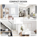 32  Clear Acrylic Coffee Table, 0.5In Thick C-Shape Waterfall End Coffee Table, Multipurpose Lucite Tea Table For Living Room