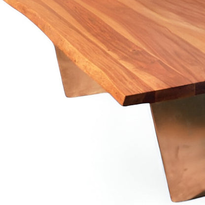 31" Natural Solid Wood Coffee Table
