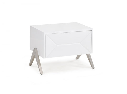 19" Wood One Drawer Nightstand