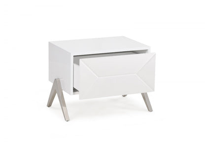 19" Wood One Drawer Nightstand