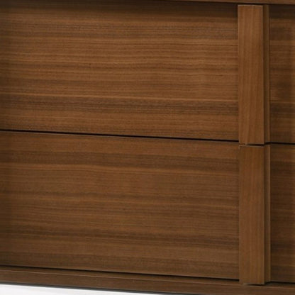 19" Solid Wood and Wood Two Drawer Nightstand