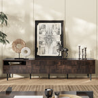 78  Mid Century Modern TV Stand For 65 Inch TVs, TV Console With Storage Cabinets For Living Room, Entertainment Center Storage