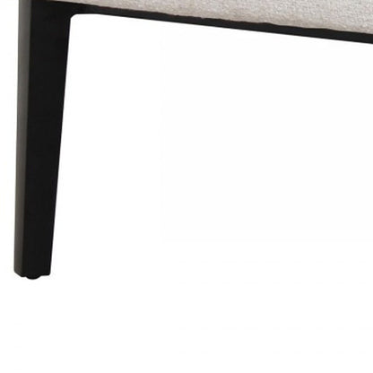 30" Gray And Black Upholstered Wingback Chair