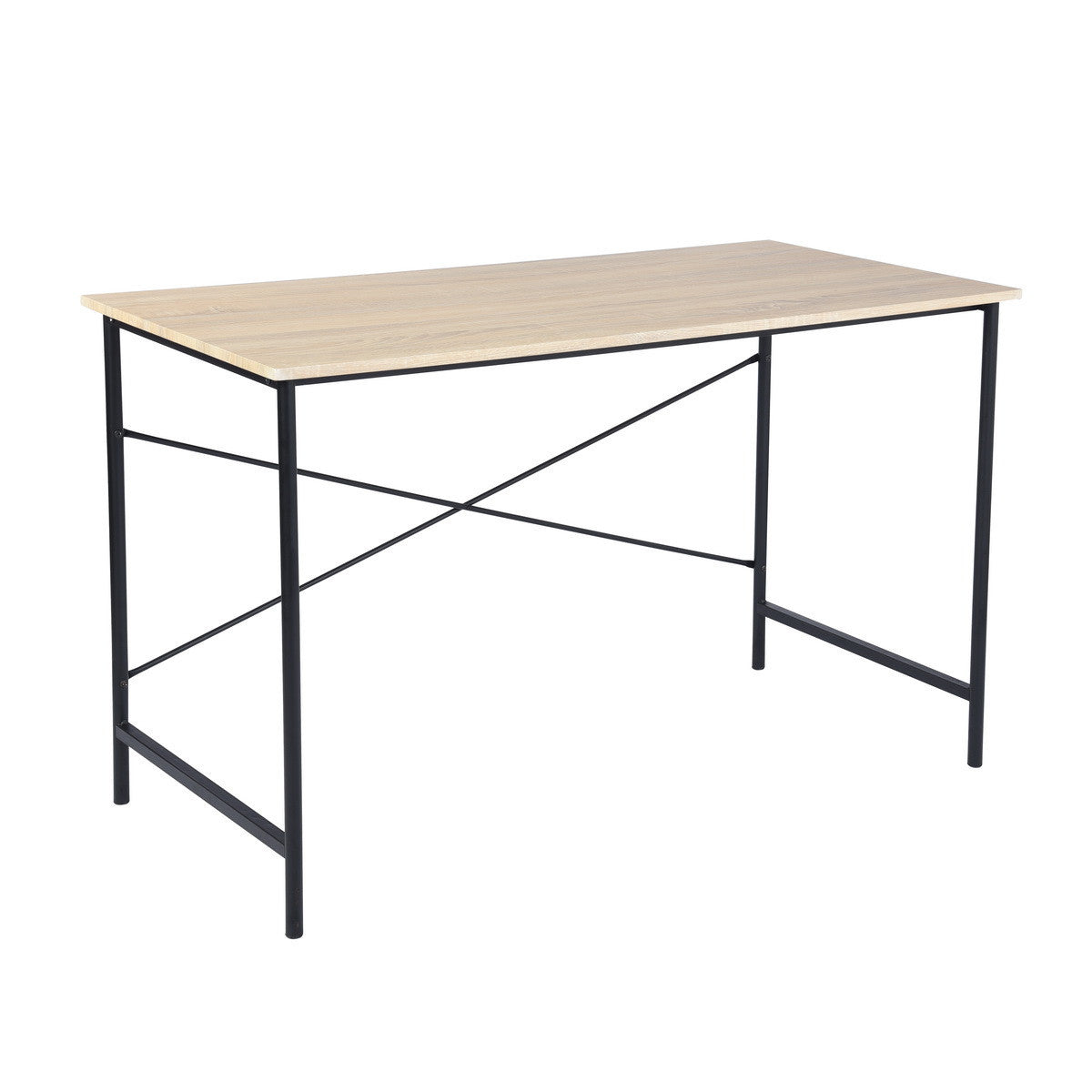 48" Brown and Black Wood Computer Desk