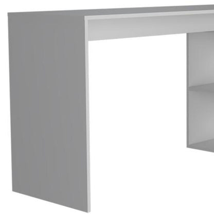 60" White L Shape Computer Desk