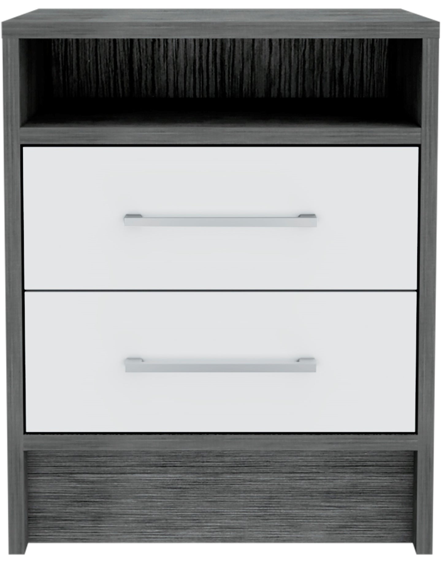 20" Wood Two Drawer Nightstand