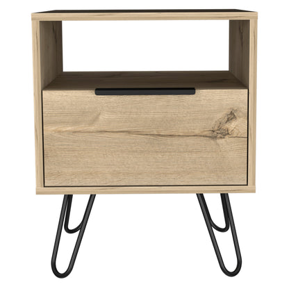 22" Oak Wood Nightstand