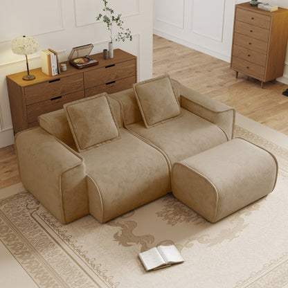 Streamlined Design Modular 2 Seat L Shape Sectional Sofa