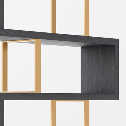 Gold And Gray Four Tier Bookcase
