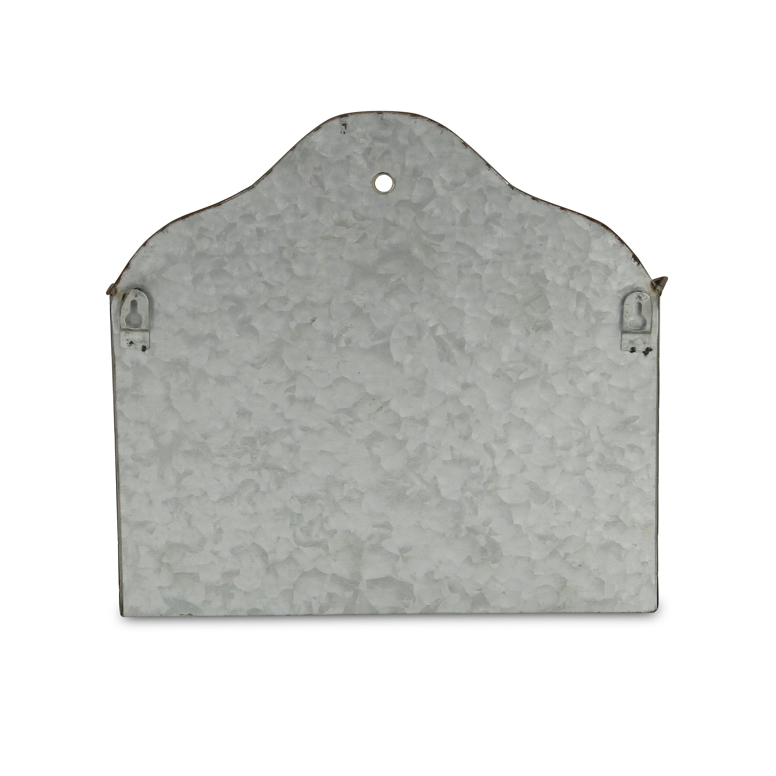 12" Gray Metal Paper Organizer