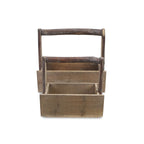 Set of Two Natural Solid Wood Cube or Bin