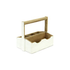 10" White Solid Wood Box