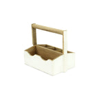 10" White Solid Wood Box