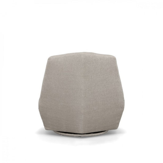 31" Gray Upholstered Lounge Chair