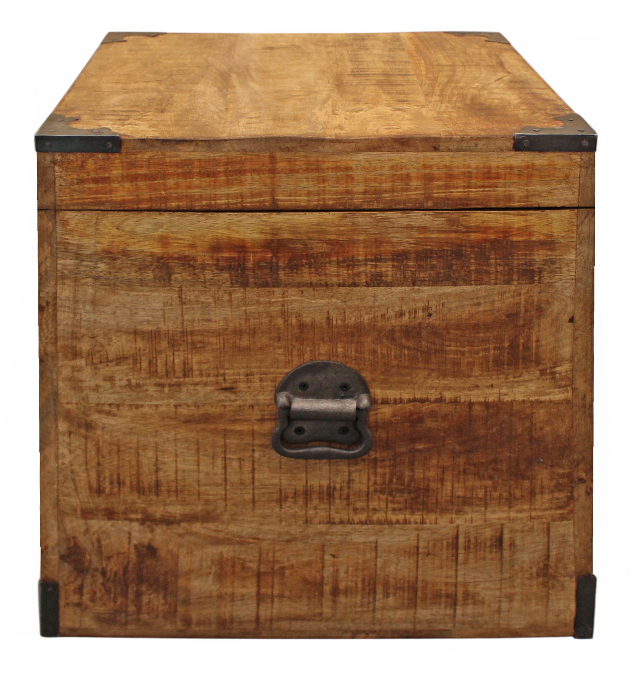 20" Natural Brown Solid Wood Square End Table