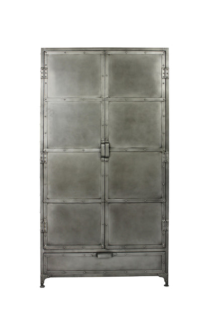 36" Silver Iron Drawer Combo Dresser