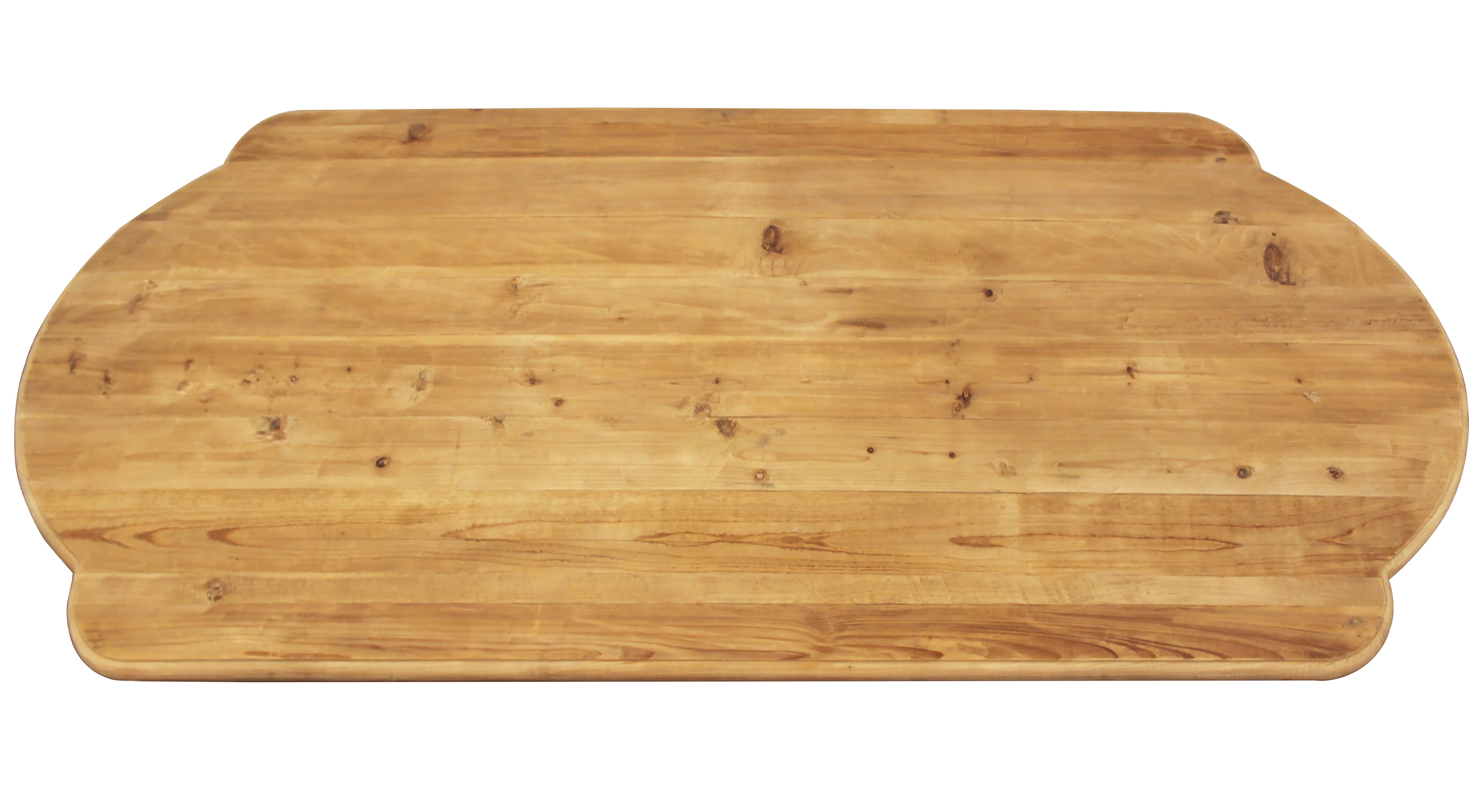 Nine Piece Natural Solid Wood Dining Set with Eight Chairs