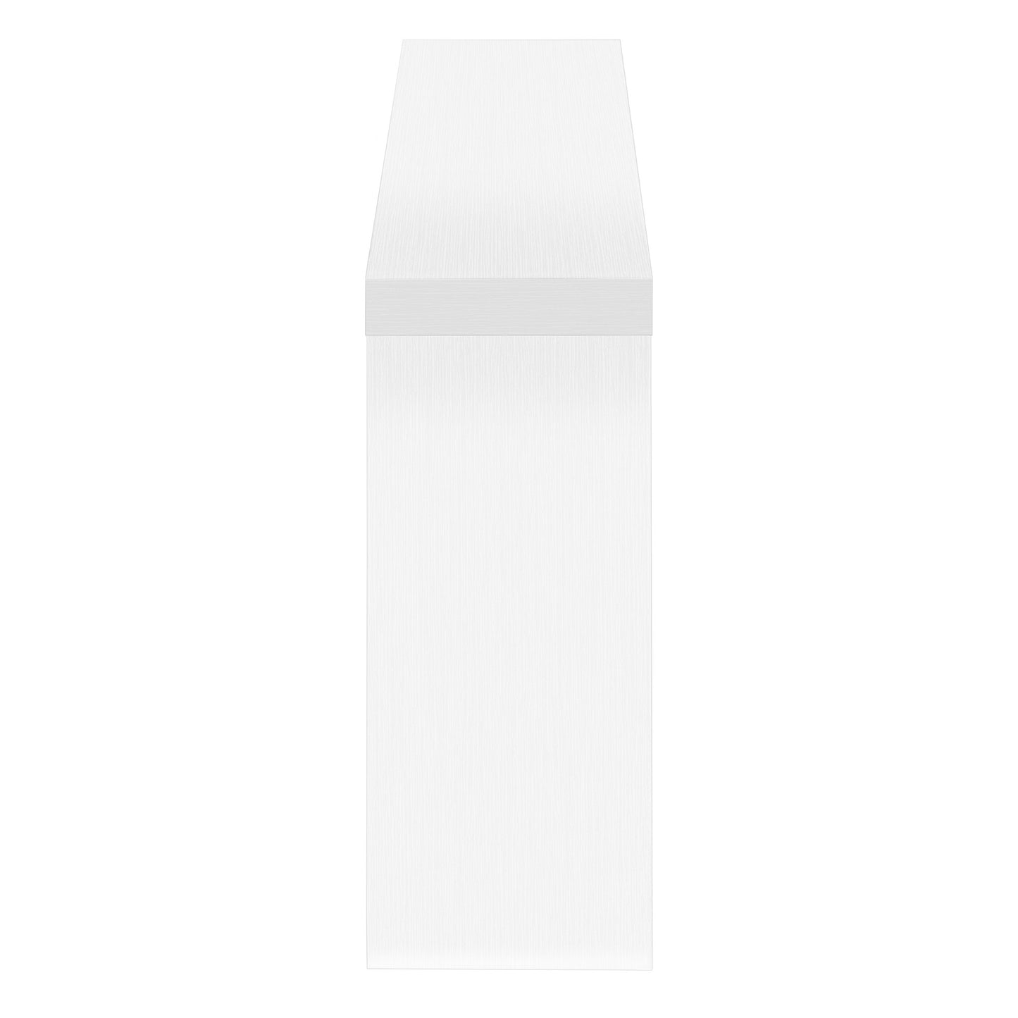32" White Wood Abstract End Table