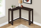 36" Espresso Wood Distressed Frame Console Table