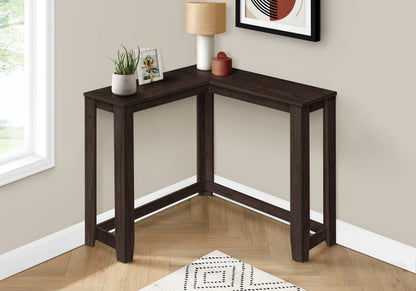36" Espresso Wood Distressed Frame Console Table