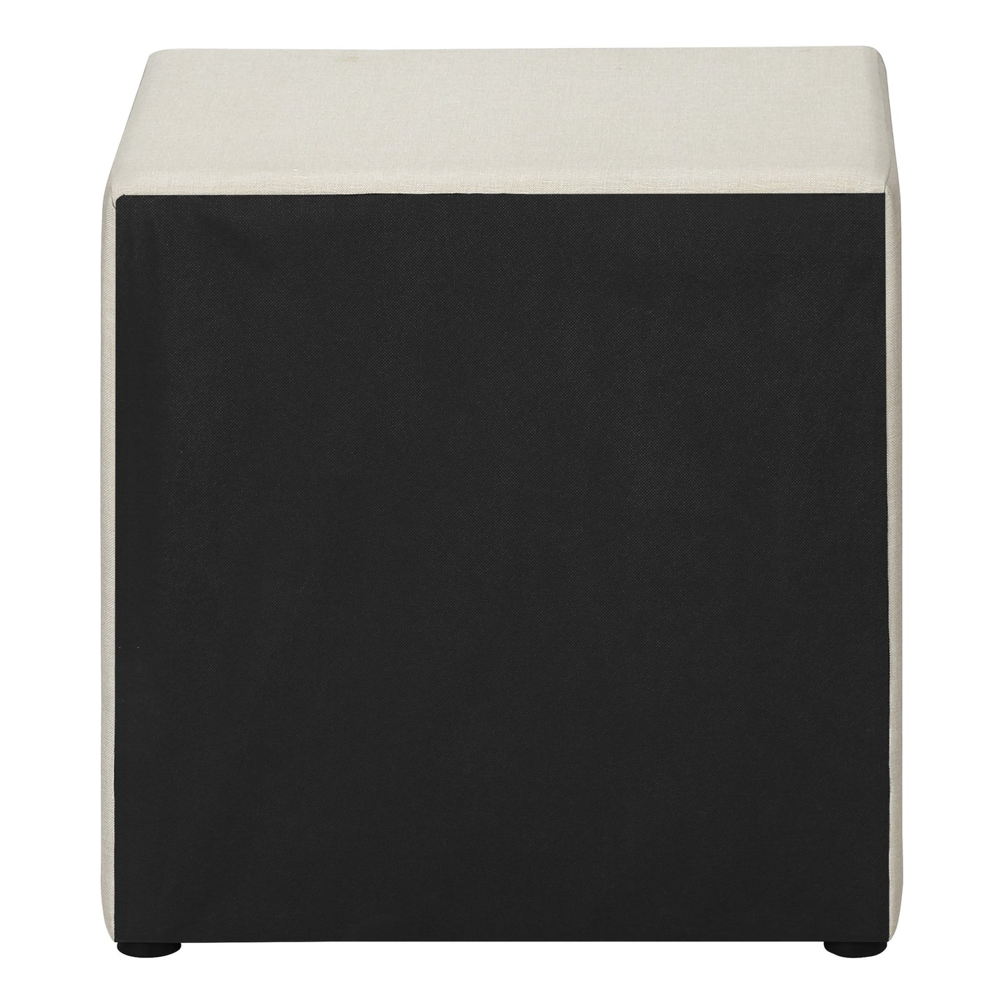 21" Beige Wood Two Drawer Nightstand