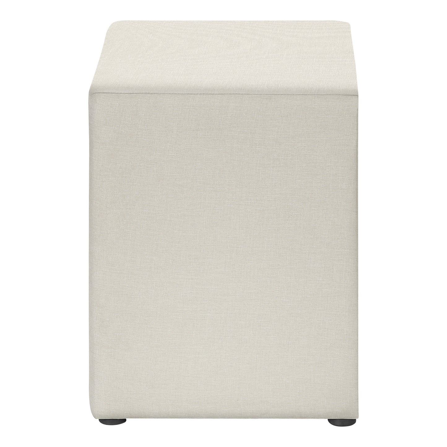21" Beige Wood Two Drawer Nightstand