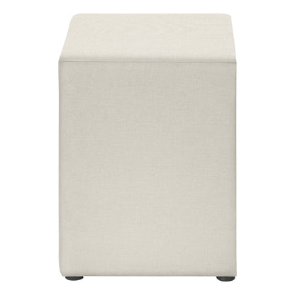 21" Beige Wood Two Drawer Nightstand